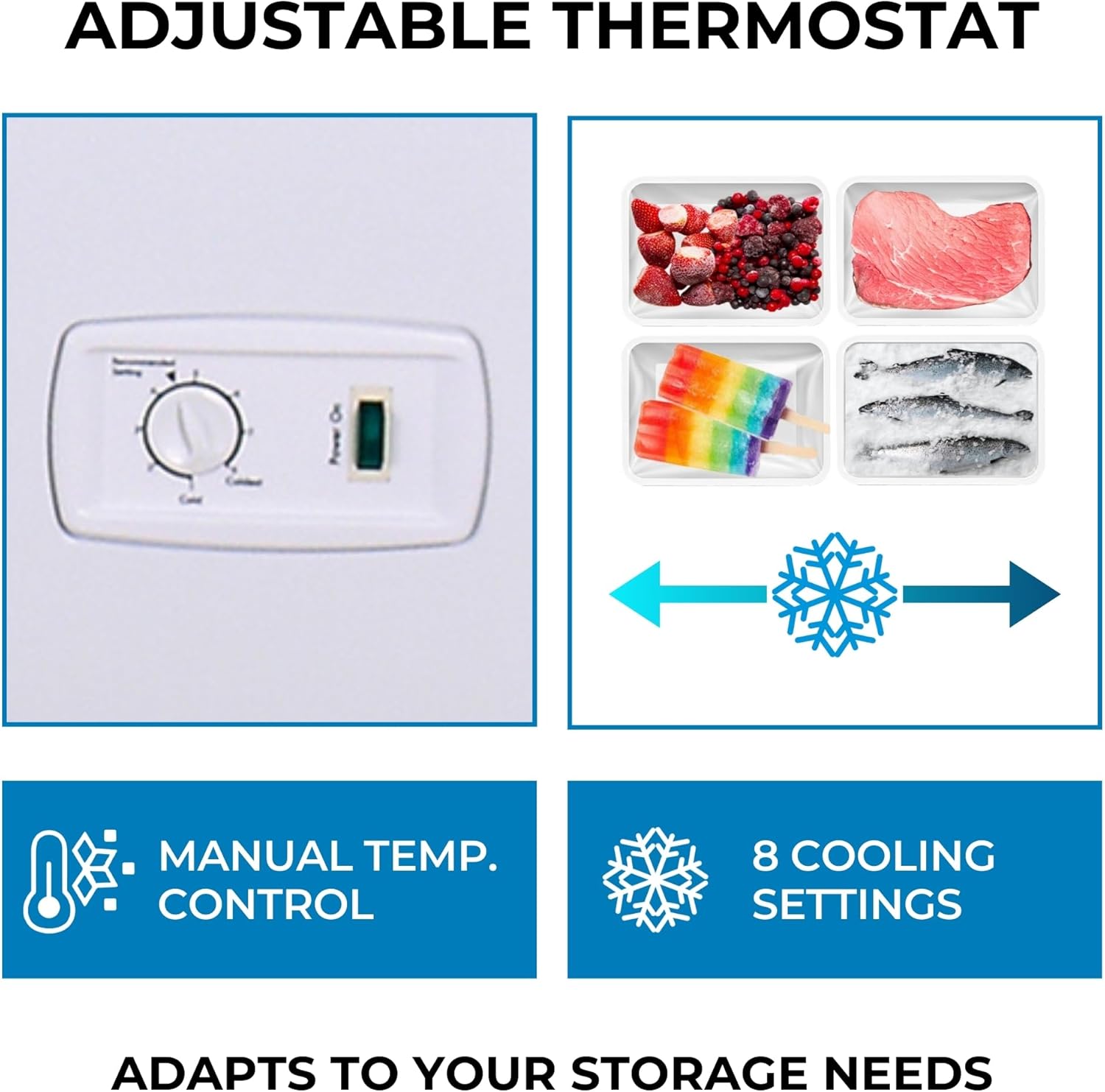 Kenmore Deep Freezer - Chest Freezer, 1 Basket, Garage Ready, Meat Storage, Front Drain, Congelador For Home, Apartment, Basement, Dorm, Shed, Cottage, Manual Defrost, Stand Up, 14.6 Cubic Feet, White