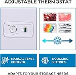 Kenmore Deep Freezer - Chest Freezer, 1 Basket, Garage Ready, Meat Storage, Front Drain, Congélateur For Home, Apartment, Basement, Dorm, Shed, Cottage, Manual Defrost, Stand Up, 14.6 Cu Ft, White