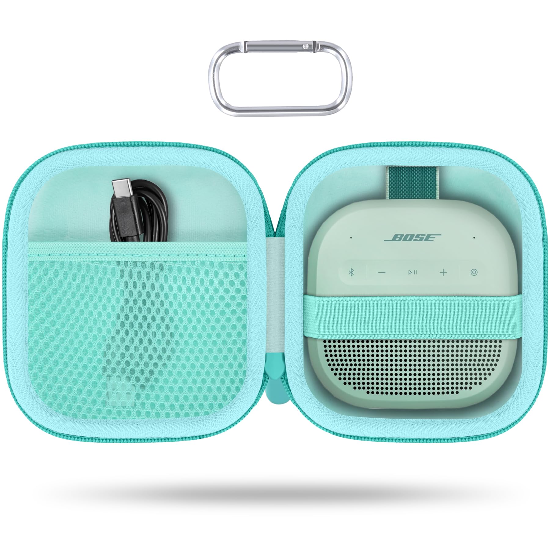 for Bose New SoundLink Micro 2nd Gen Speaker Protective Case, Mint Green