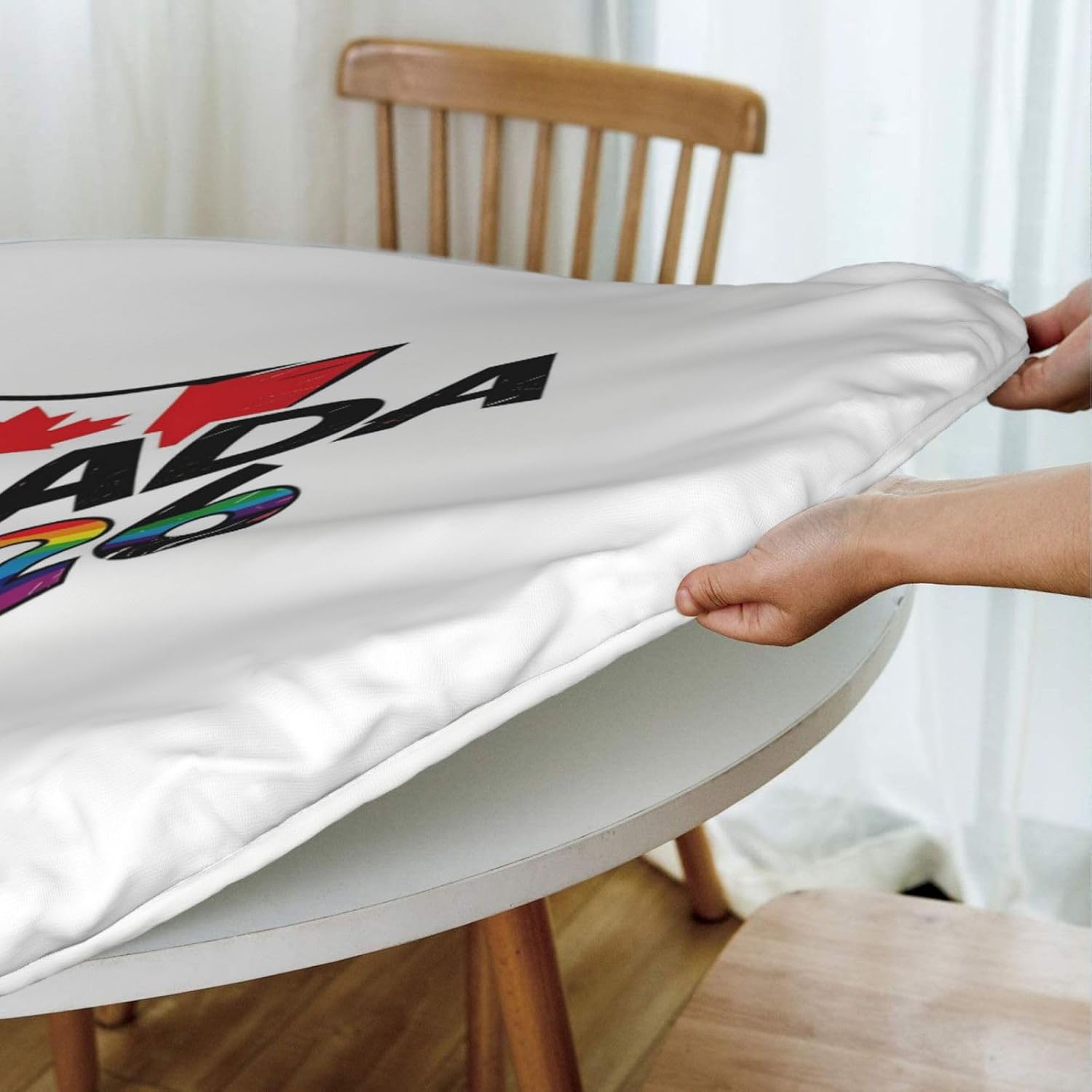 Canada Graphic Tablecloth for Football Party, Soccer Cup 2026 Match Table Cover Soccer Fans Table Cloths,Canada Flag TableCover