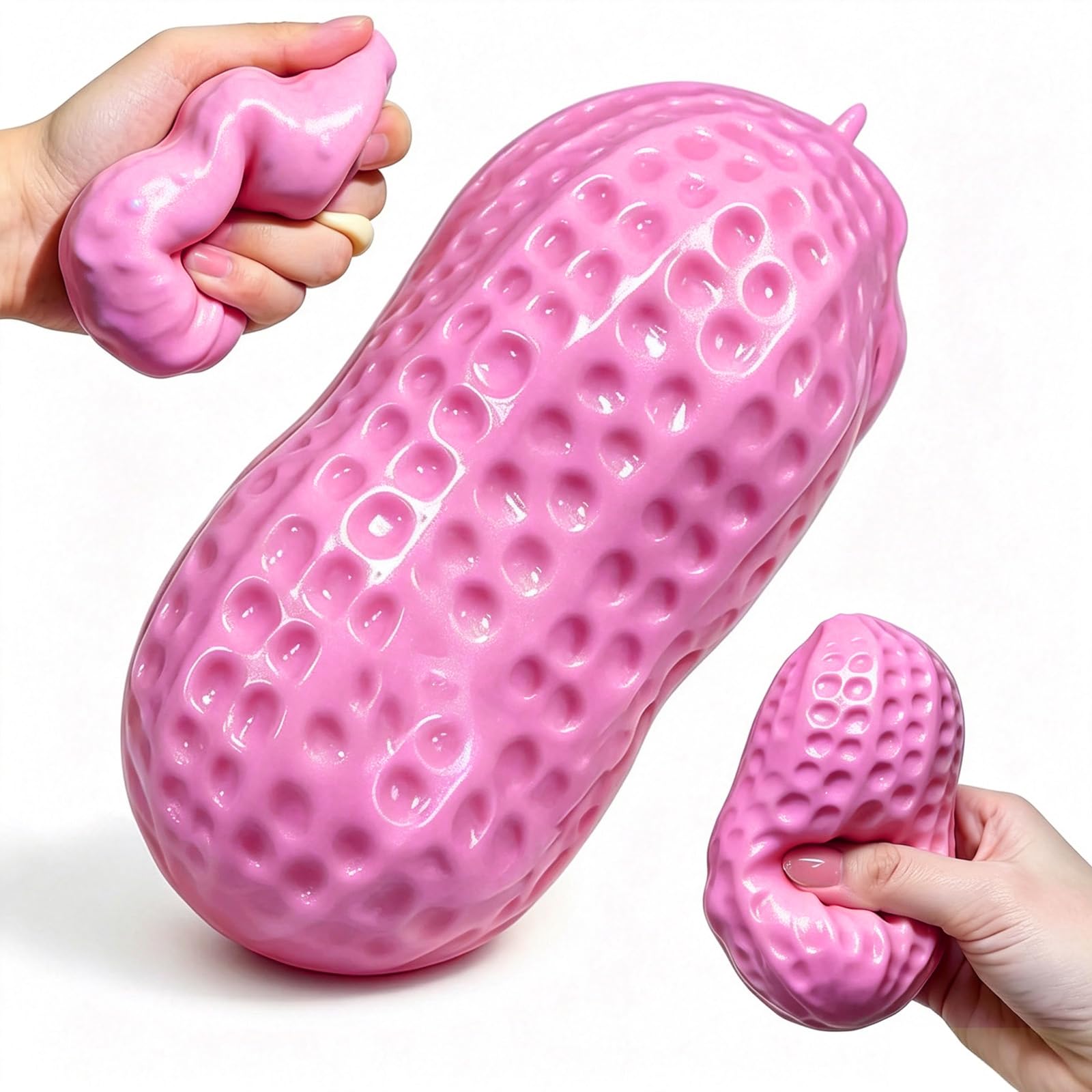 Crunchy Soap Squishy Asmr Stress Ball, Realistic Bar Soap Shape Bead-Filled Crunchy Squishy,Soaps Squeezer Stress Relief Toy,Fidget Toy for Office Desk Anxiety Relief (Peanut-C, one-size) — image 1