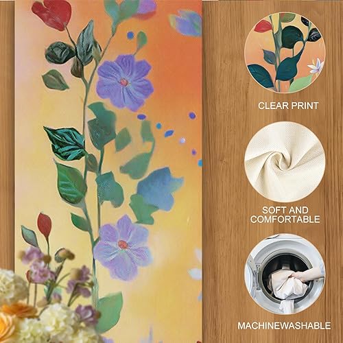 Miniatura 45 de Juego de manteles individuales y camino de mesa de muñeco de nieve y árbol de Navidad, 7 piezas (1 camino de mesa + 6 manteles individuales), diseño