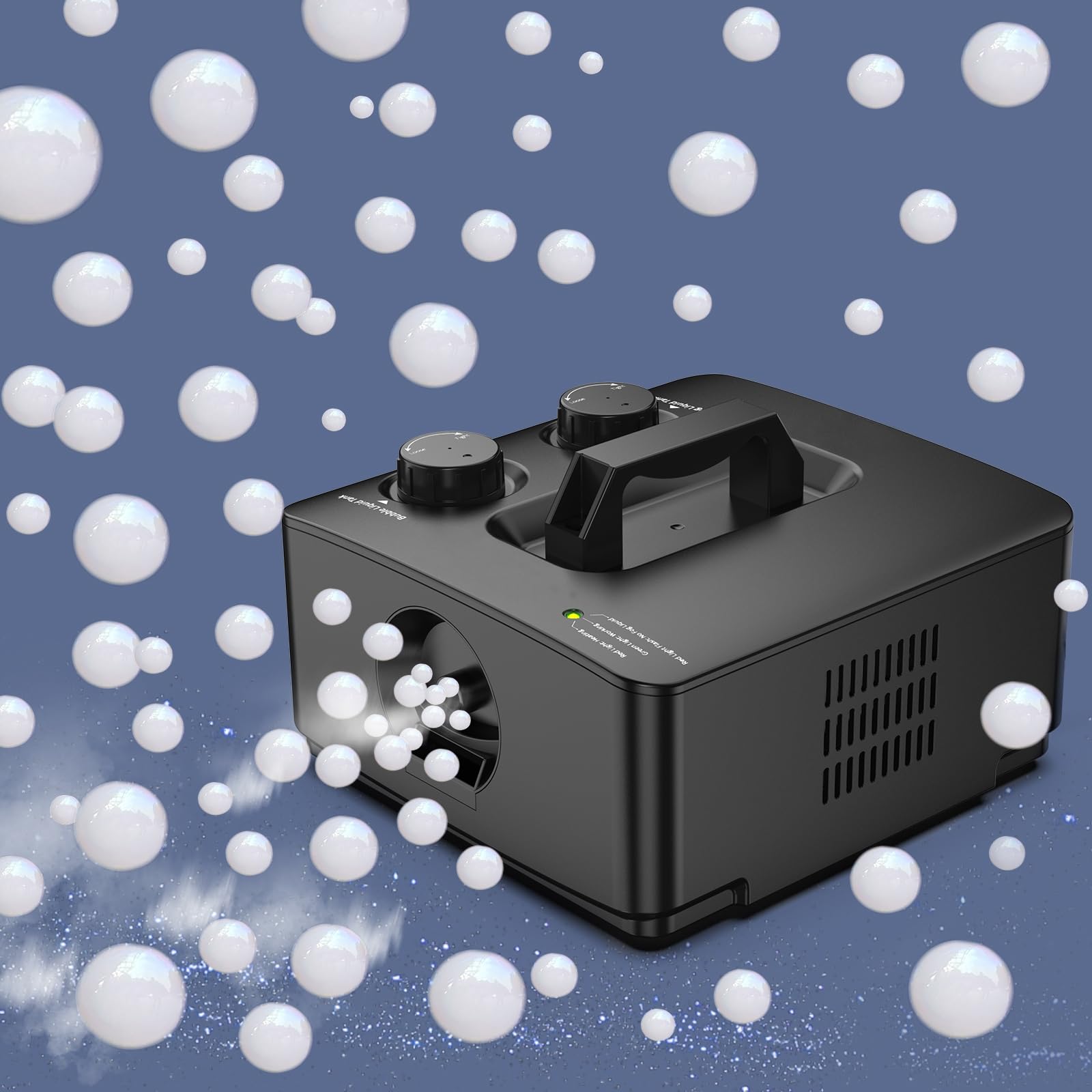Macchina per nebbia con bolla, 400 W, automatica per sapone, due modalità per feste, palcoscenico, matrimonio, Halloween, Natale