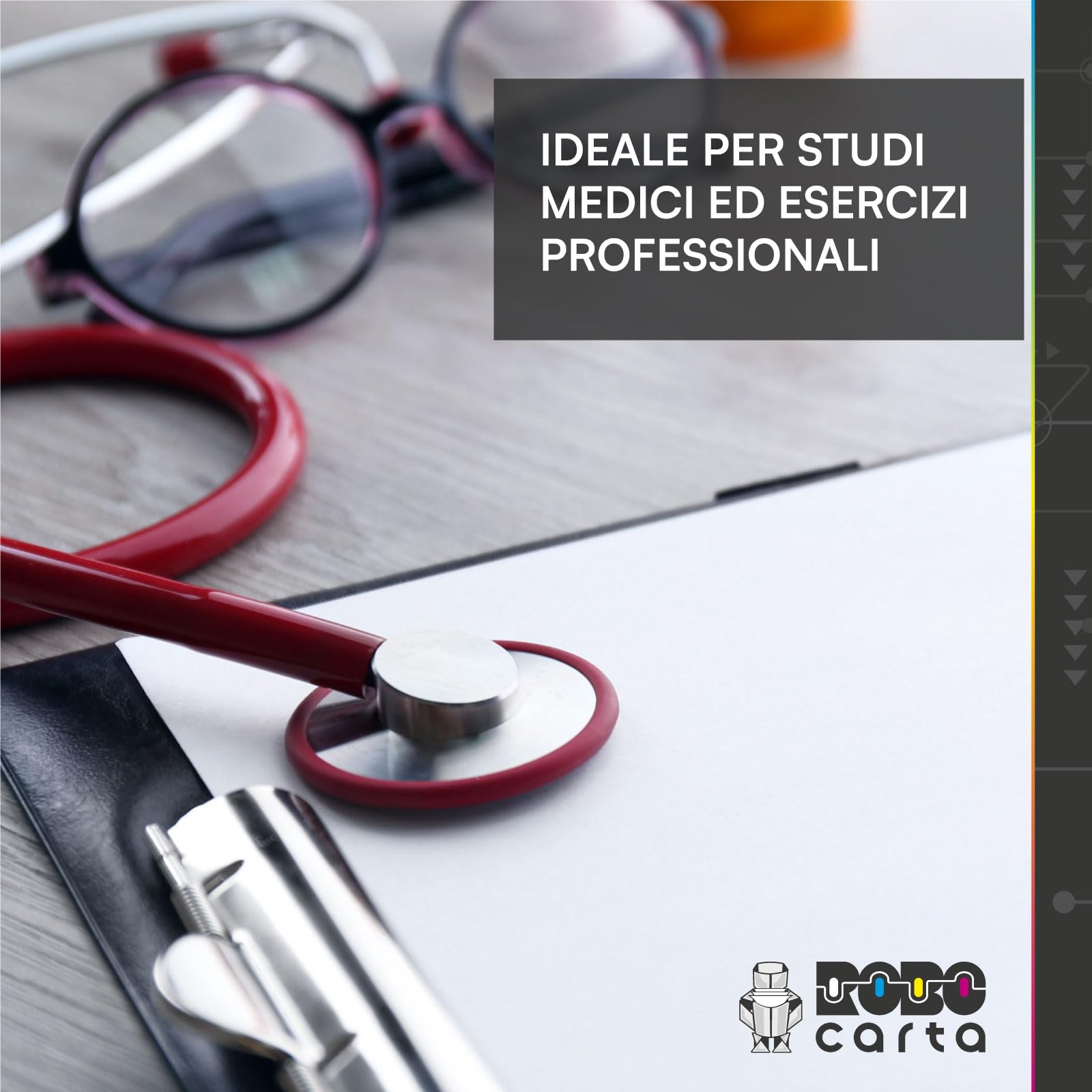 Carta A5 Ricette Mediche 10 Risme 5000 Fogli Robocarta 80gr Ufficio Fotocopie