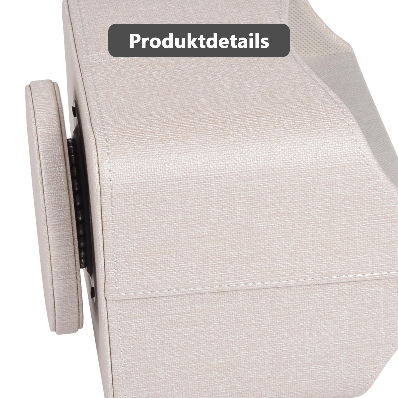 Support de Télécommande en Similicuir avec 5 Compartiments, Organiseur de Bureau Rotatif à 360 Degrés pour Stylo, Télécommande TV, Téléphone, Mini iPad, Notebook, Lunettes, Boîte de Rangement