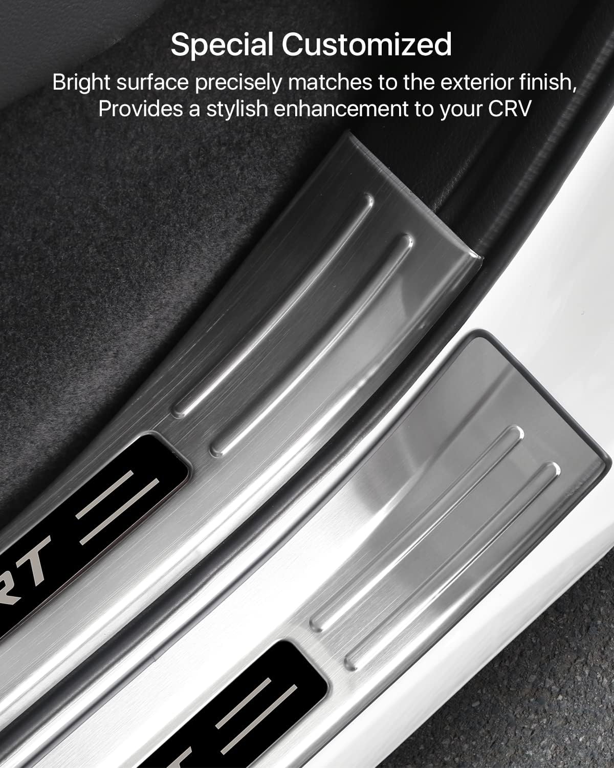 for Honda CRV 2023 2024 2025 2026 Door Entry Guard, Long- Last Door Sill Protectors for CR-V, Durable Premium Stainless Steel Outer Exterior Door Entry Protective Cover- Lower Exterior