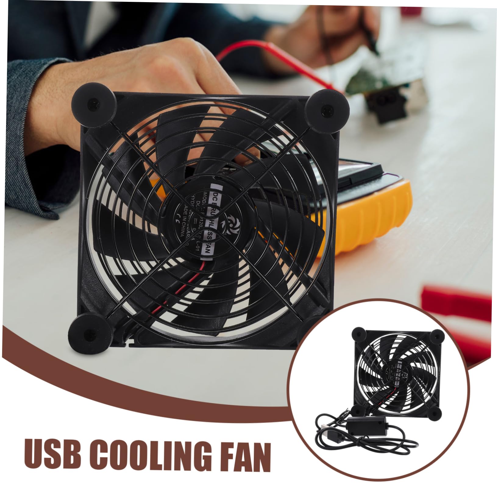 Hemobllo Ventola di Raffreddamento per Chassis USB Silenziosa per Router Hard Disk Portatili Case per Computer Velocità