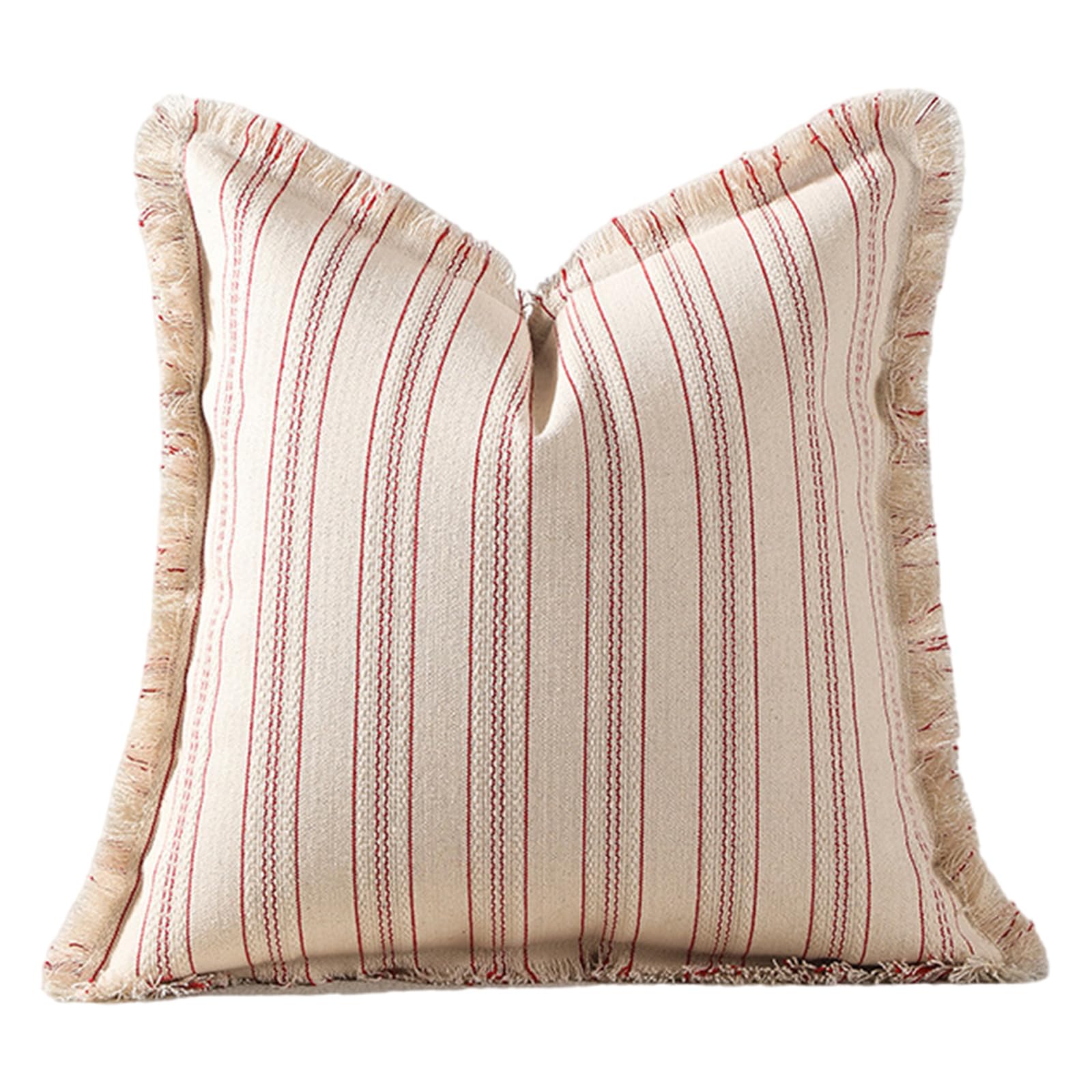 Carotoe Red Jacquards Couch Throw Pillow Sleeve Fashionable Polyester Fiber Sofa Pillowcase Decorative Cushion Shell For Bedroom Pillow Shell