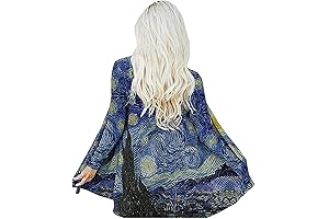 Van Gogh Starry Night Long Cardigan: An Artistic Embrace