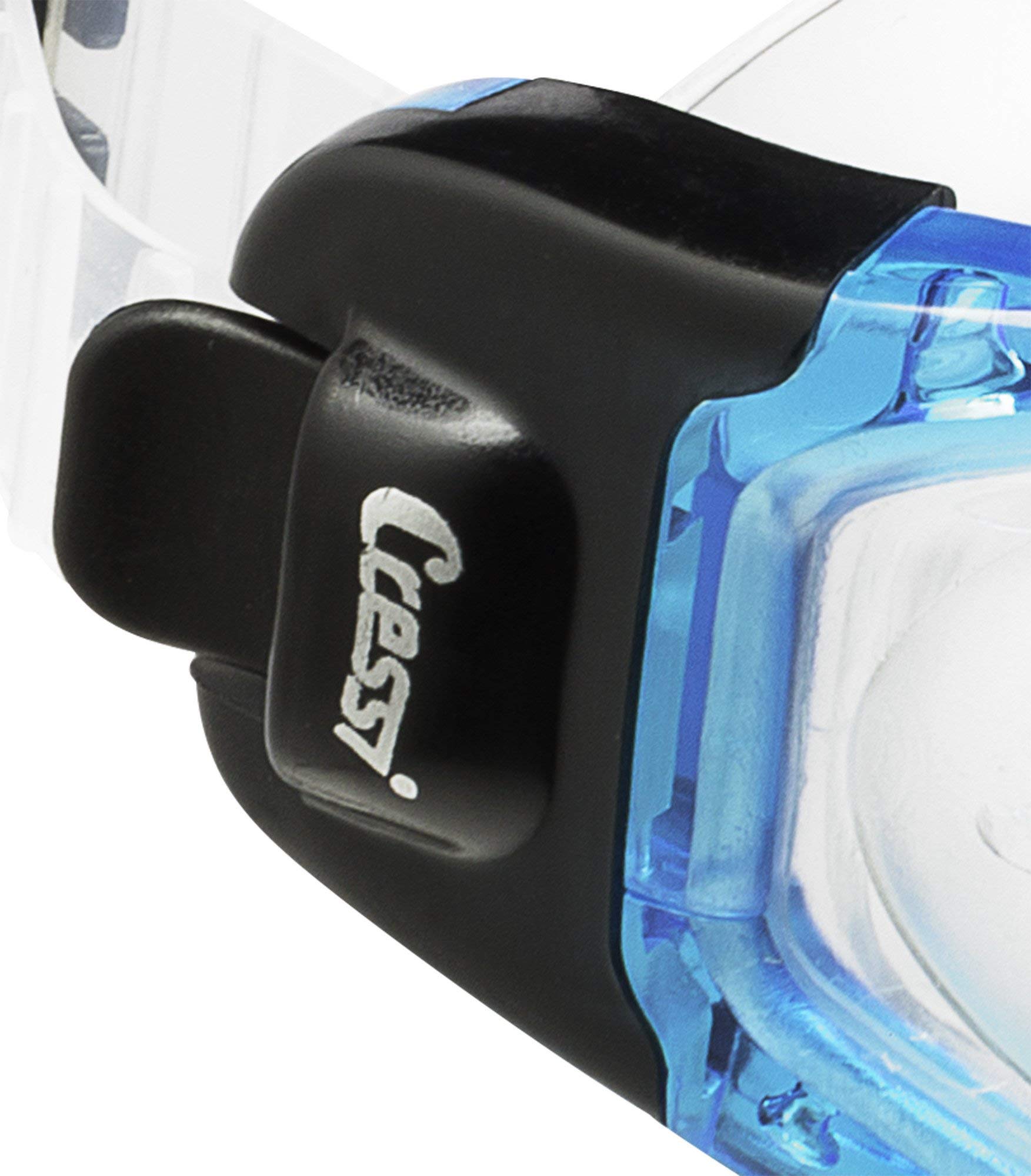 CRESSI Galileo Goggles T/Glass - Lunettes de Natation Adultes avec Verre Trempé Anti Brouillard 100% Anti UV, Taille Unique