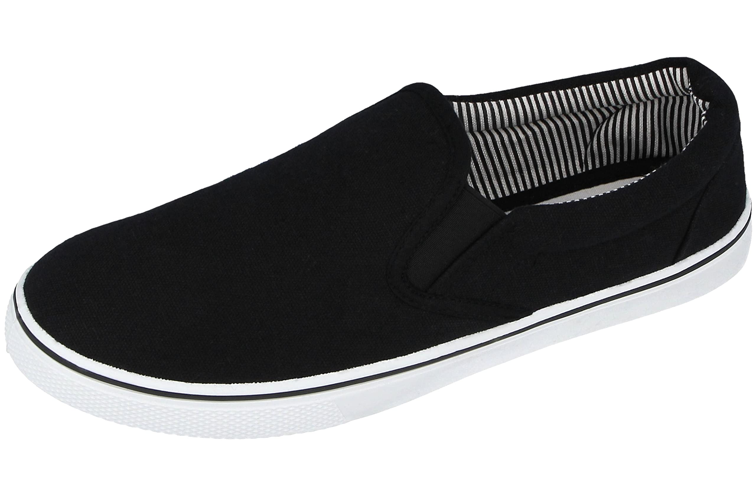 Men's Canvas Mesh Slip On Espadrilles Casual Low Top Plimsoll Trainers Size 7-12-image-21