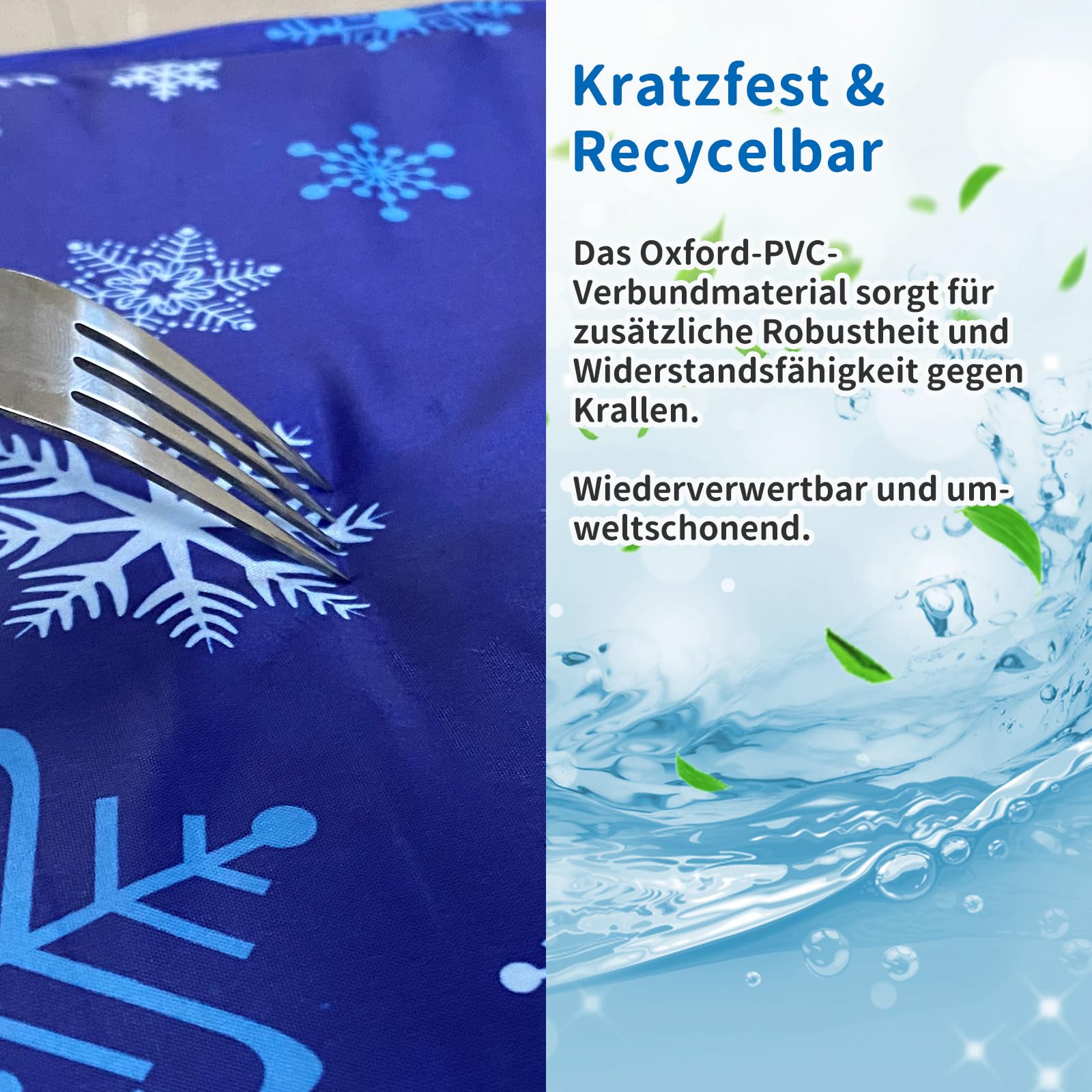 NAMOTEK Tapis Rafraîchissant pour Chiens et Chats – Tapis de Refroidissement en Gel Non Toxique – Durable, Imperméable et Facile à Nettoyer – Auto-Refroidissant pour Été 90 x 50 cm