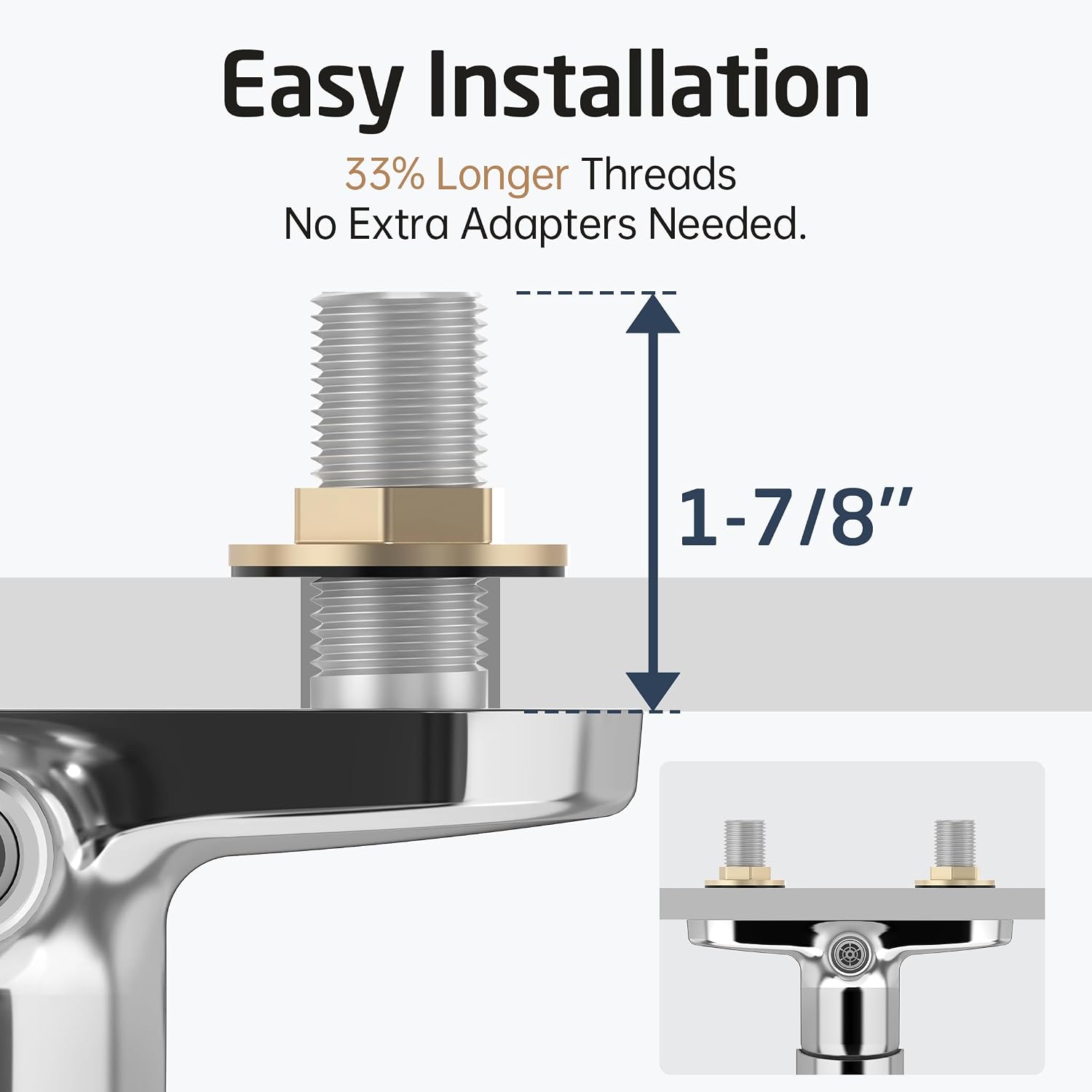 KES 4" All Metal RV Shower Faucet Single Lever with Anti-Scald Pressure-Balance Valve, No Leak One-Piece Body Camper Shower Faucet Valve Replacement for Camper Van, Travel Trailer, Motorhome, Chrome