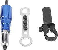 Vista 1 de FDIT Accesorio de pistola de remache, accesorio de taladro de remache para taladro, remachadora eléctrica, herramienta de remachado, adaptador