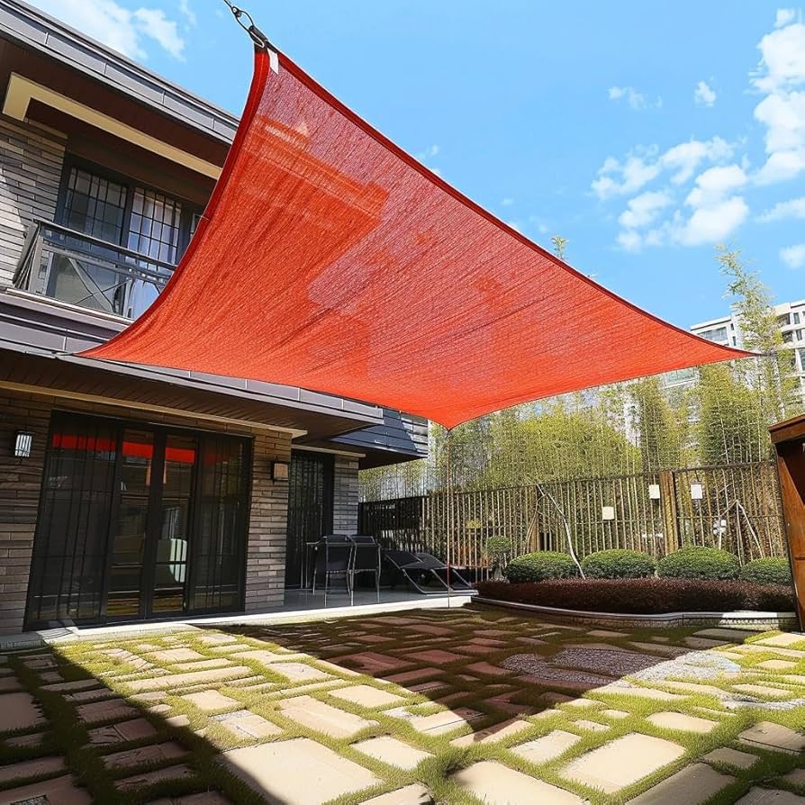 Shade Sail UVカット 日よけ レンガ色4m×6m Amazon.com : Garden EXPERT Shade Sail UVカット 日よけ レンガ色4m×6m Amazon.com : Garden EXPERT