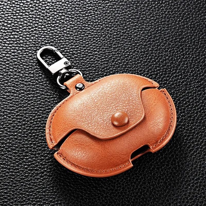 Image of Colorcase Leather Front & Back Cover 360 Degree Protection Case Cover for Boat Nirvana Ion - (Tan Brown) (Earbuds Not Included)