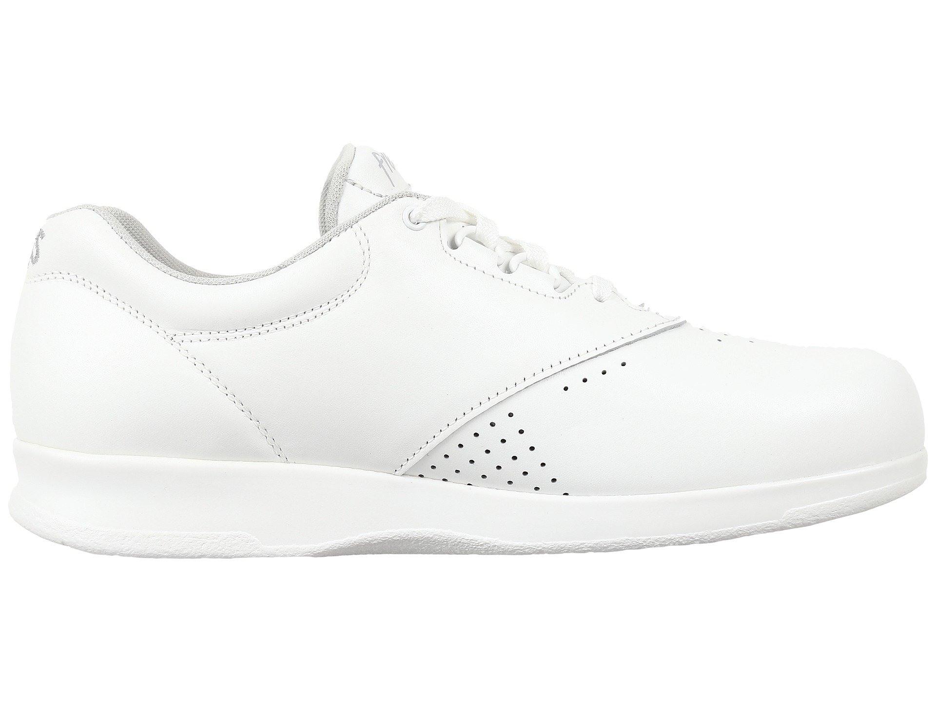 SAS Freetime Shoes for Women - Genuine Leather Upper, Lace-up Closure Soft and Breathable Stylish Joggers White 4 M - Medium (B) view 8