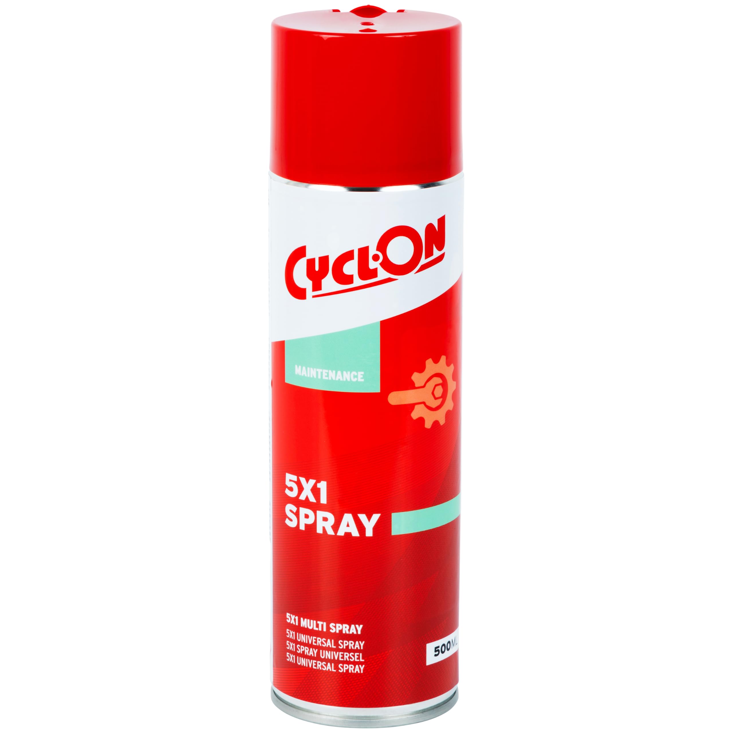 CyclOn Lubricante multiuso 5x1 para mantenimiento de bicicletas, lubrica, protege y penetra, afloja los pernos atascados, reduce el desgaste de las piezas móviles, 500 ml