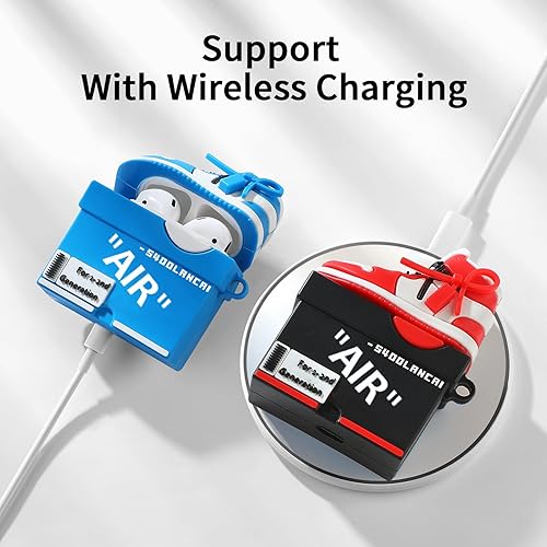 Miniatura 6 de Funda para Apple Airpods de 2 generación, bonita caja de zapatos de dibujos animados, fundas protectoras de silicona suave para AirPods 1 y 2 con