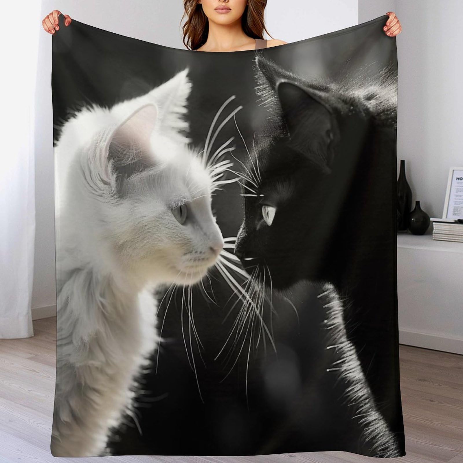 Manta suave de gato para momentos cálidos en familia