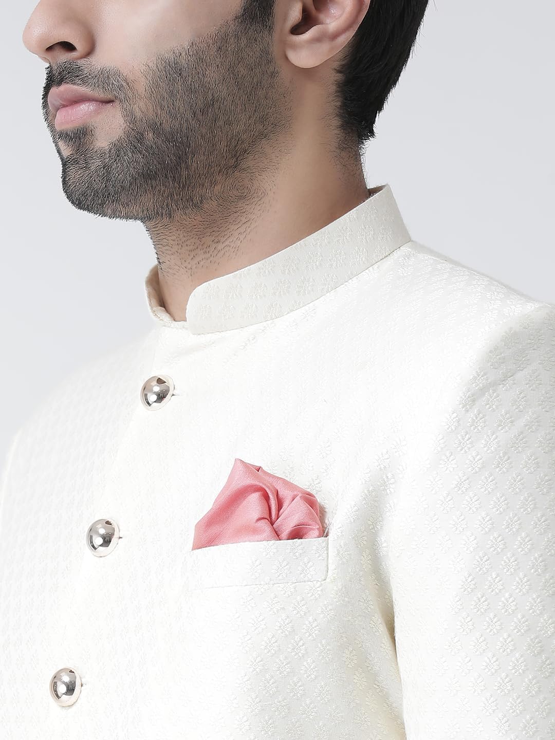 KISAH Men's Kurta Sherwani Set - Traditional Indian Ethnic Wear for Men - Ideal for Weddings, Festivals & Celebrations - Image 8