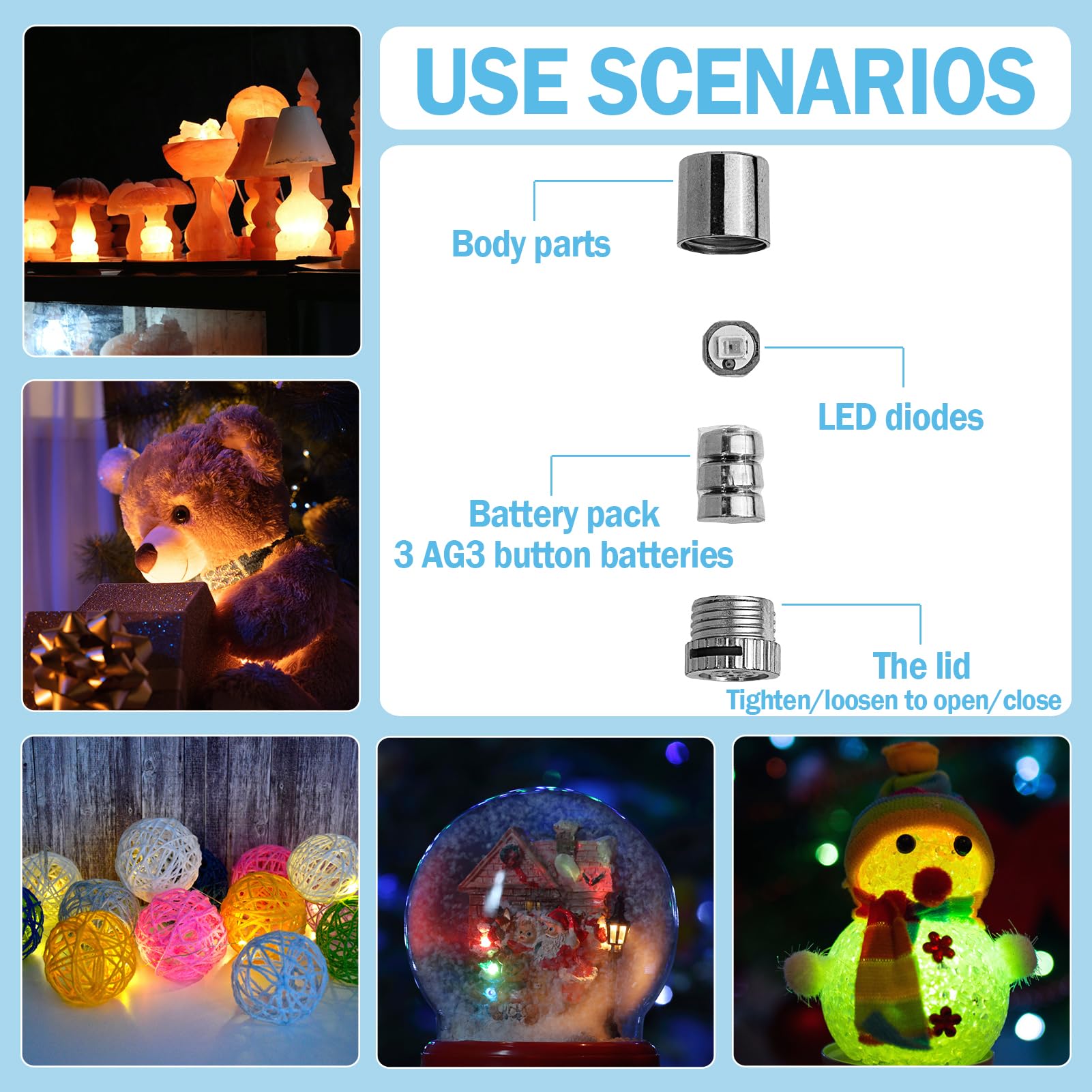 10 Stück Mini LED Licht, Kleine LED Lichter Für Puppenhaus, Kleines