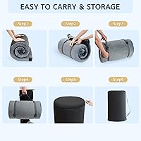 Vista 5 de HomeMate CertiPUR-US Memory Foam Camping Mattress Pad Portable Roll Up Mattress for Adults Sleeping Mat Cot Mattress Pad