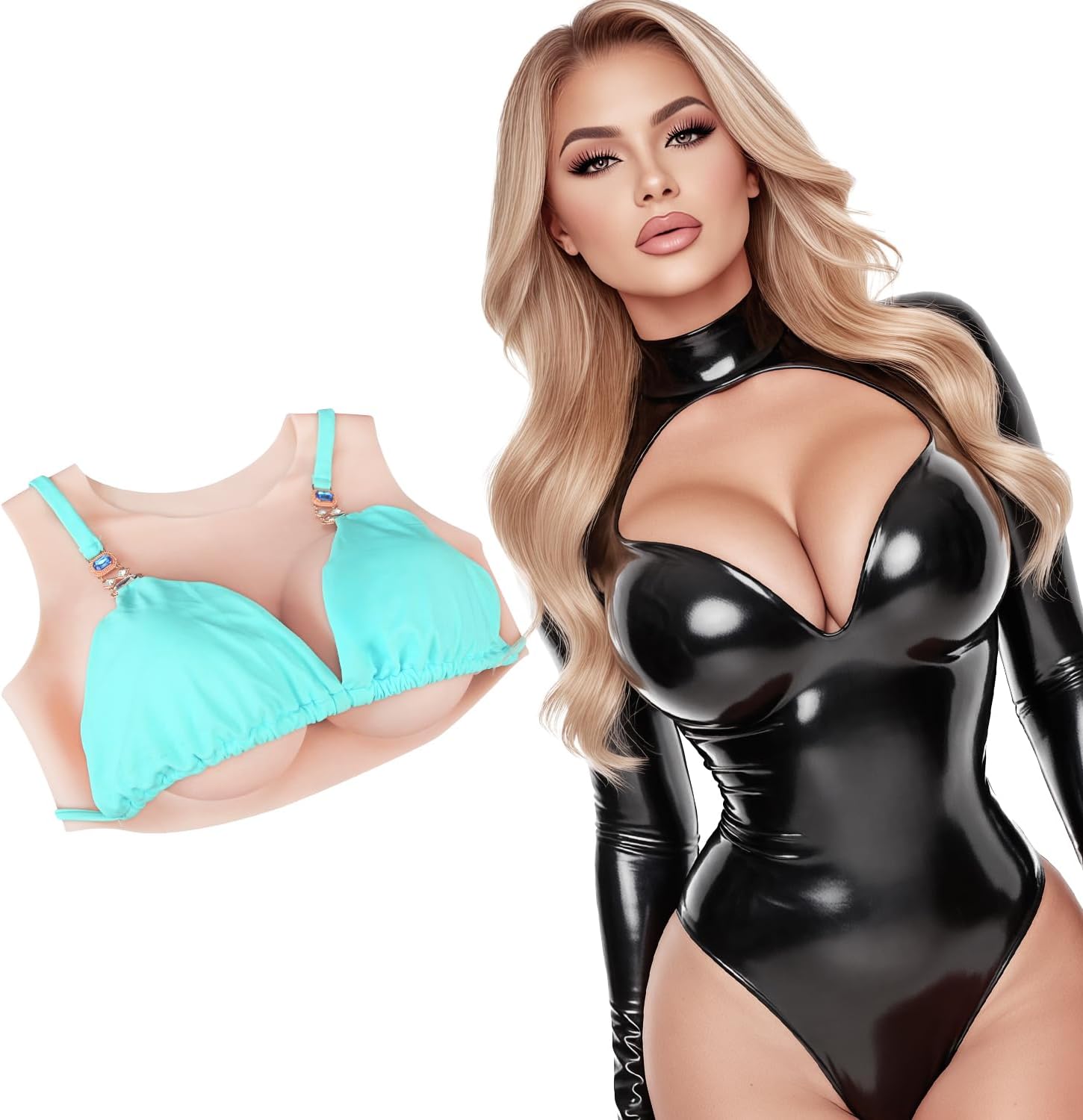 Silicone Breast Plate, Fake Breast,B-G Cup- Realistic Breastplate, Breast Plates Crossdresser,Breastplate Drag Queen
