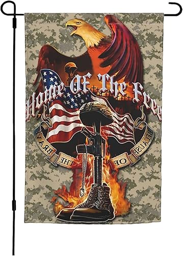 Bandera de jardín con texto en inglés "We Will Never Forget 9-11" de 12.5 x 18 pulgadas, de doble cara, duradera, resistente a la decoloración,