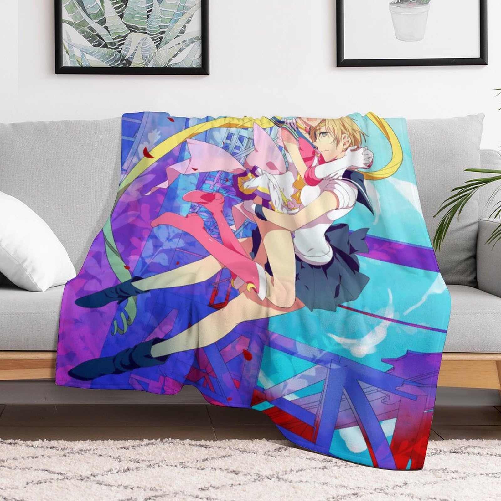 Amazon｜毛布 美少女戦士セーラームーン ブランケット 掛け毛布
