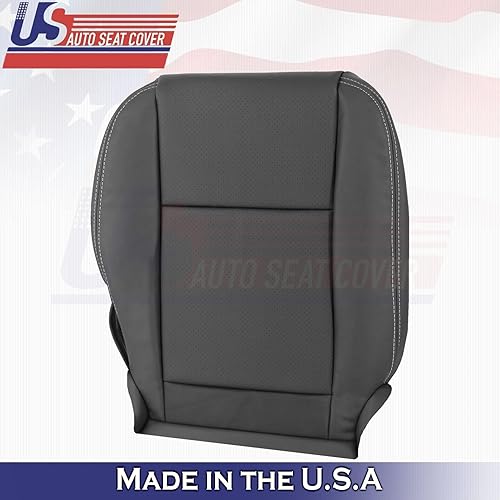Miniatura 4 de U.S.AutoSeatCover 2014 2015 Compatible con Dodge Charger Driver & Passenger Bottom Fundas de asiento de cuero BLK