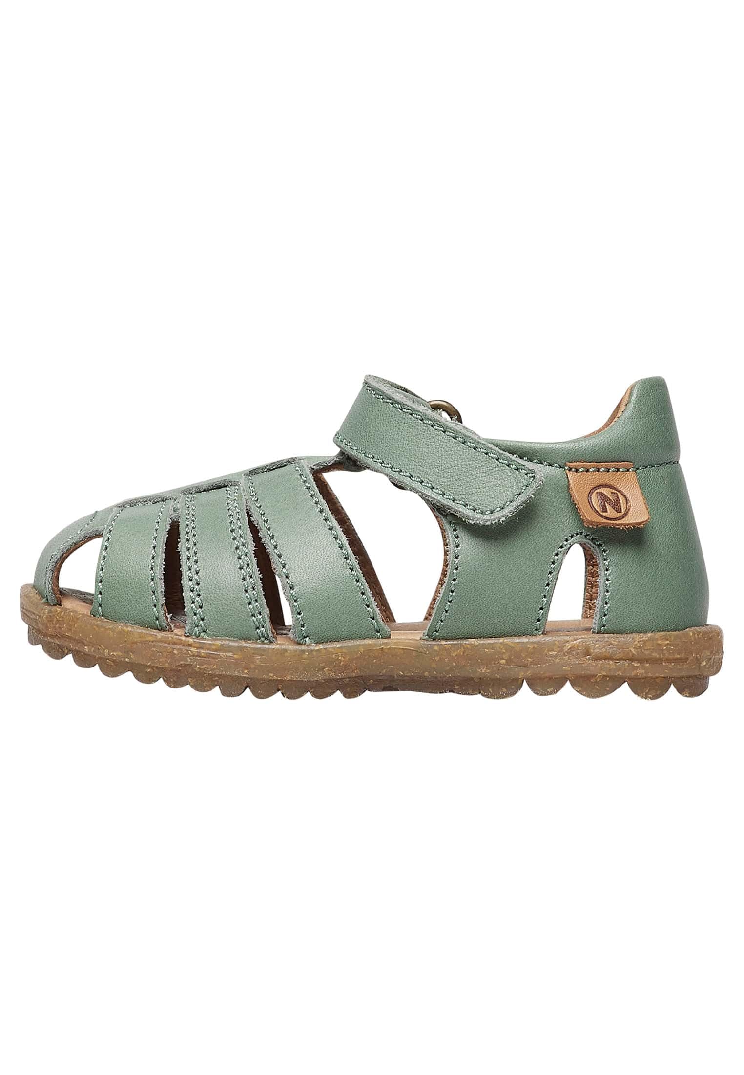 Naturino SEE-Halb geschlossene Sandalen aus Leder, Salbei 24