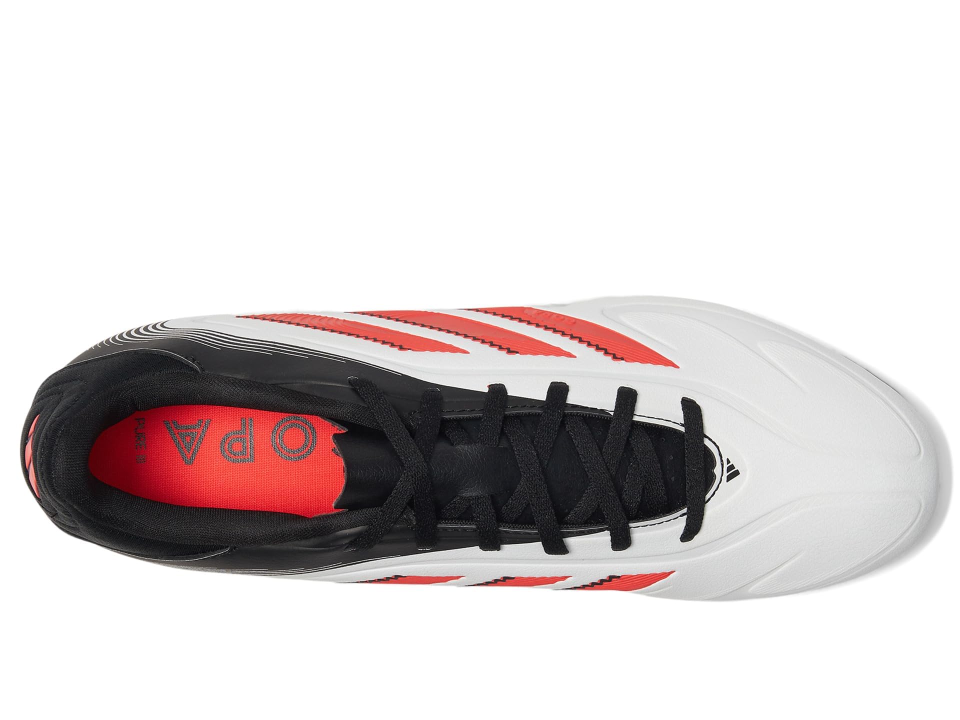 adidas Soccer Sideswipe Reversible Shoe Band, University Red/White/Black