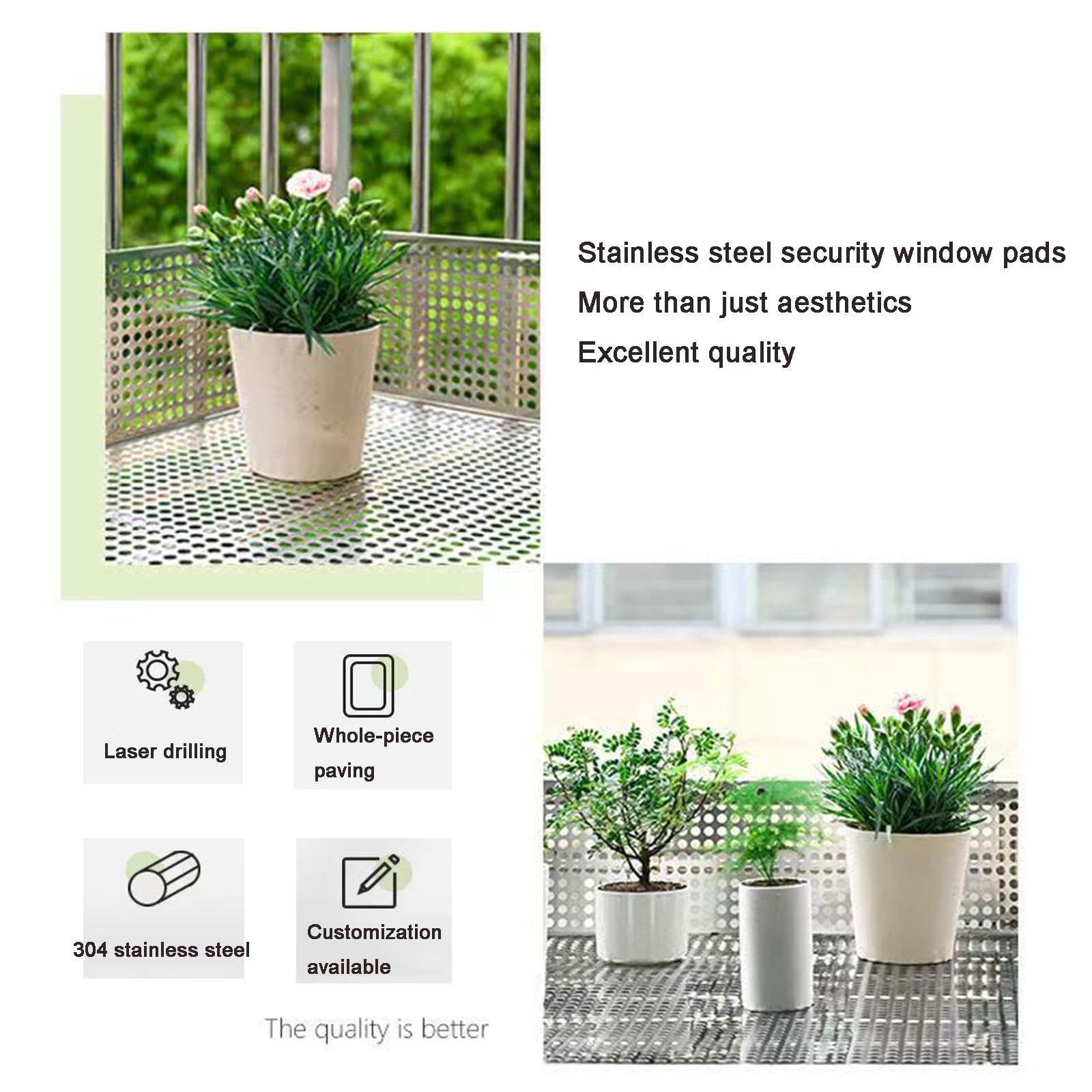 Blacha perforowana ze stali nierdzewnej, Blacha perforowana ze stali nierdzewnej 304 w wielu rozmiarach(W75*L600cm/W29.5*L236.2in)