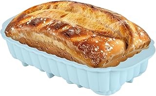 Non-Stick Rectangular Cake Pan - 10.5 Inch Baking Pan for Cakes, Brownies, and Bars - Durable Carbon Steel with Premium Coating - Easy Release & Clean - Oven Safe up to 450°F- Nordic blue