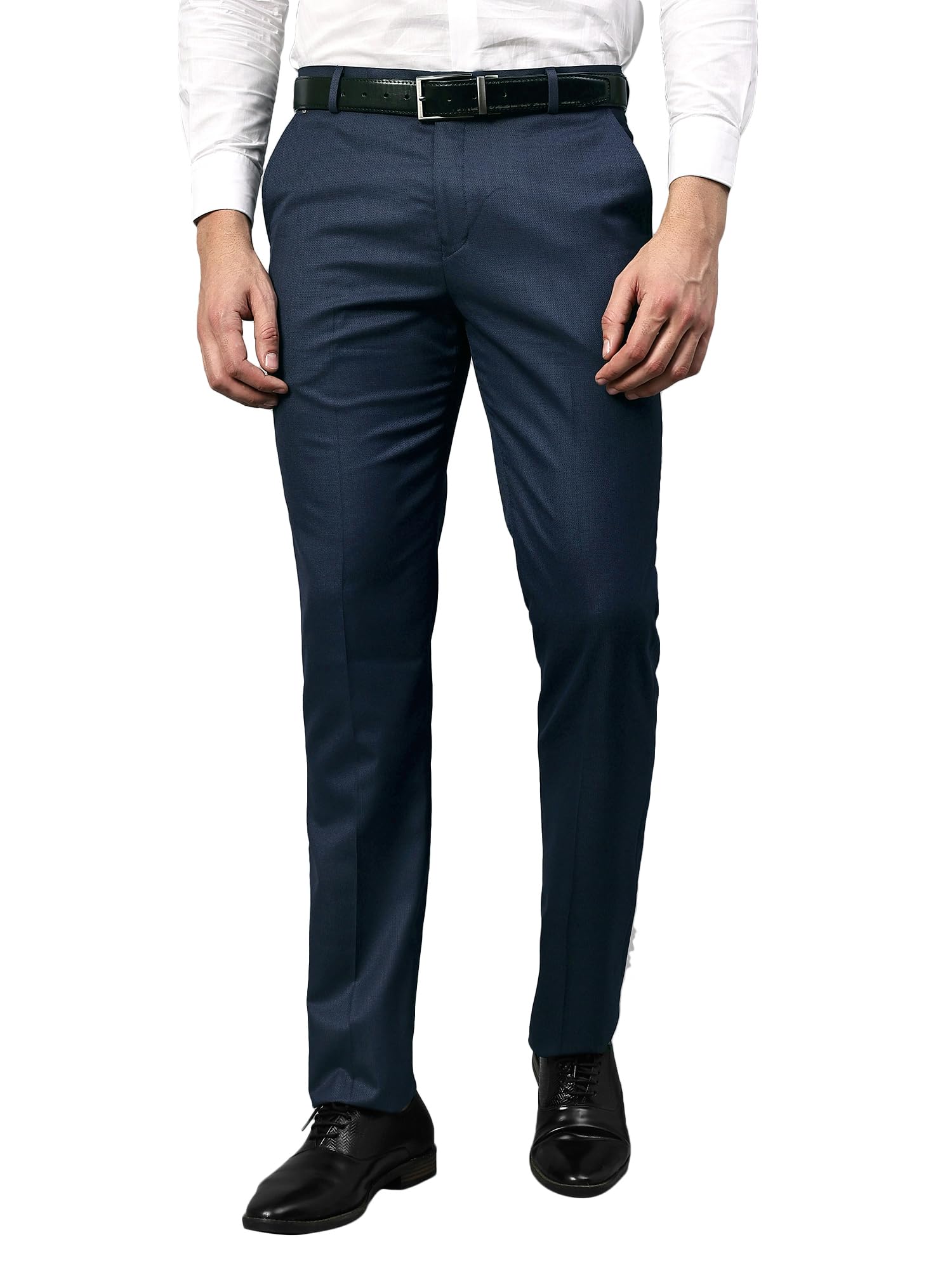 cantabil Men Self Design Non Pleated Regular Fit Mid Rise Formal Trousers for Men | Formal Pants for Men | Formal Wear Regular Fit Trousers for Men (P_MTRF00755)-picture-29