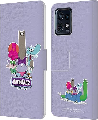 Miniatura 7 de Head Case Designs Officially Licensed Chowder Animated Series Pattern Graphics Leather Book Wallet Case Cover Compatible with Motorola Moto Edge 40
