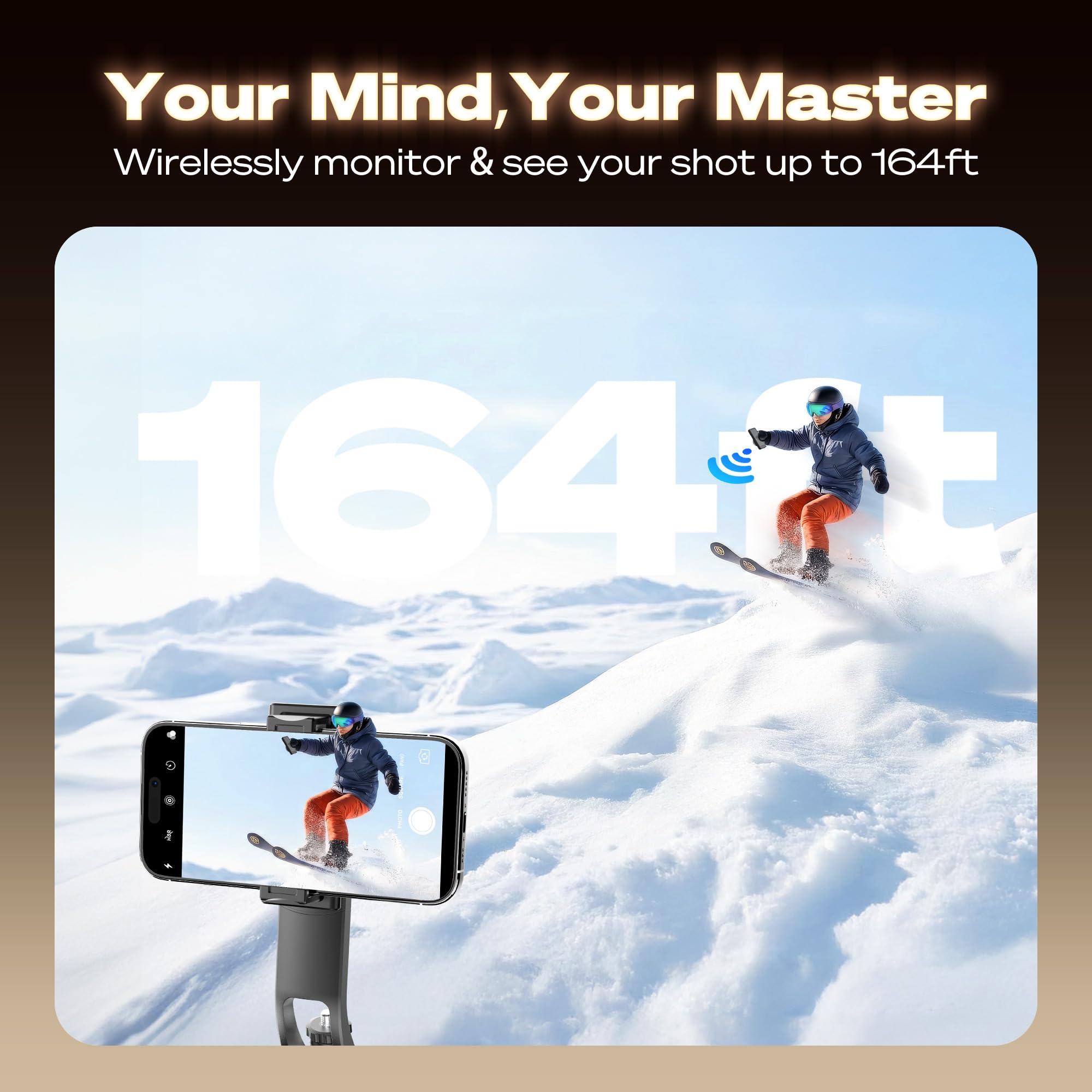 SYNCO XView Monitor Vlog per iPhone 17 - Schermo Selfie Magnetico Wireless 1080P/4K per Fotocamera Posteriore, Portata 50m, Batteria 3 Ore con Altoparlante Integrato per Live Youtube e TikTok (Nero)