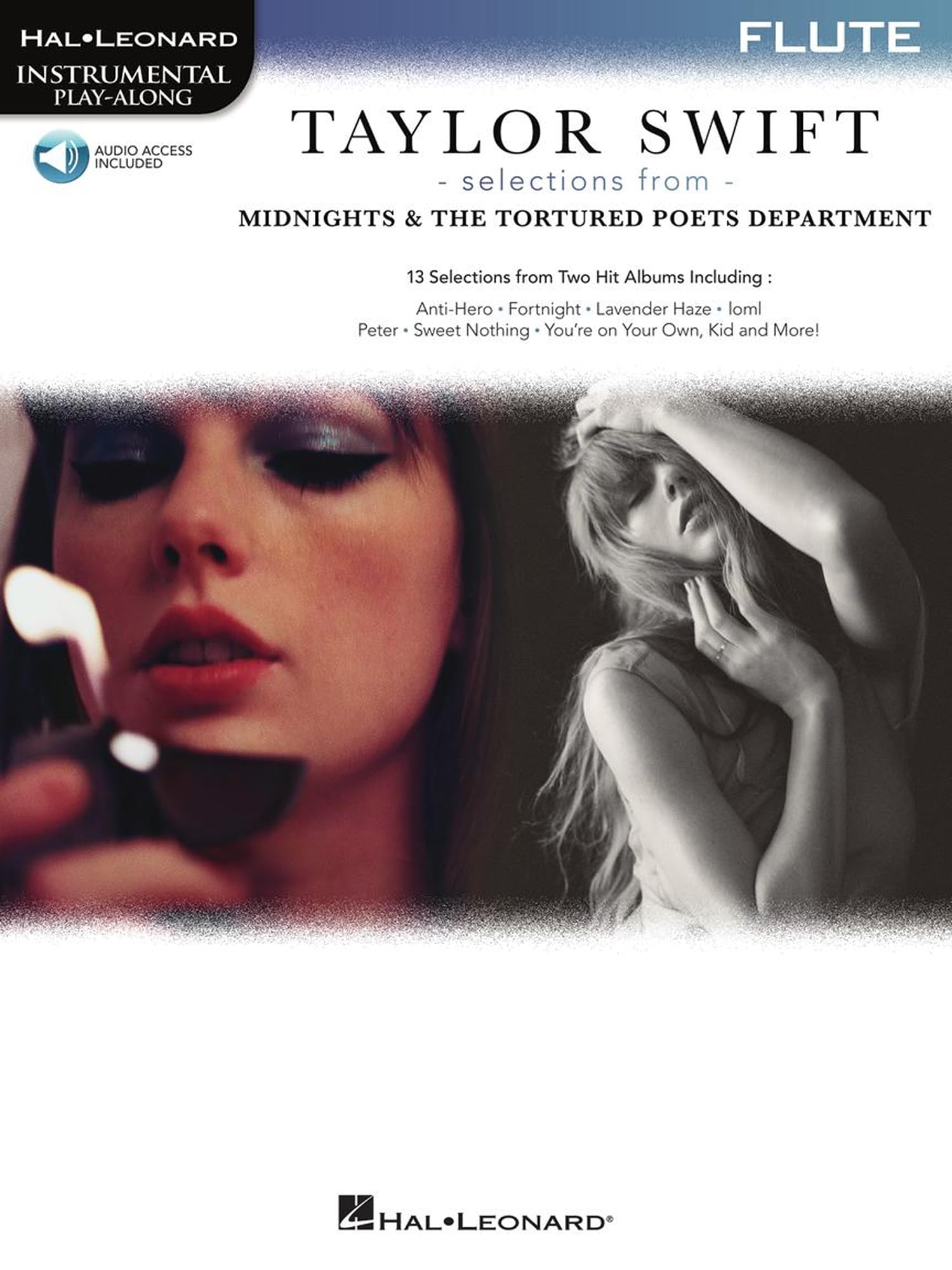 Taylor Swift - Selections from Midnights &. Flute Solo. Includes Audio Online: The Tortured Poets Department Flute Play-Along Book with Online Audio