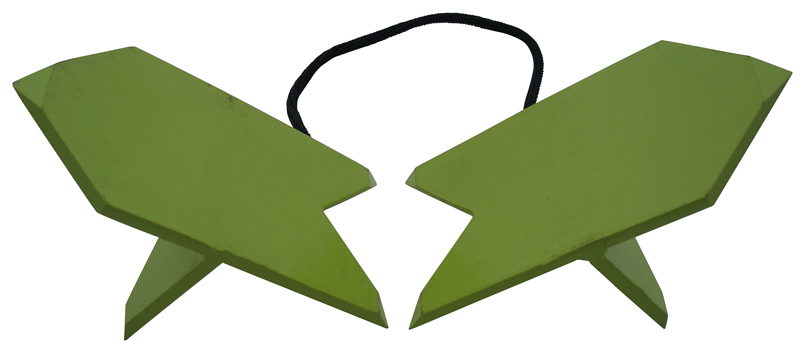 Timber TuffTMW-61 Secure Hold Compact Portable Log Dog Pair with Attached Rope for Sturdy and Safe Woodcutting, Carpentry, and Forestry Jobs, Green