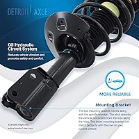 Vista 67 de Detroit Axle - Kit de suspensión delantera de 10 piezas para Chevy Aveo Aveo5 Pontiac G3 Wave 2 Ready Struts Assembly 2 Enlaces de barra