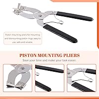 Vista 5 de Tanstic Juego de 8 herramientas de compresor de anillo de pistón con compresores de 3 pulgadas, 4 pulgadas y 6 pulgadas, llaves, alicates de anillo