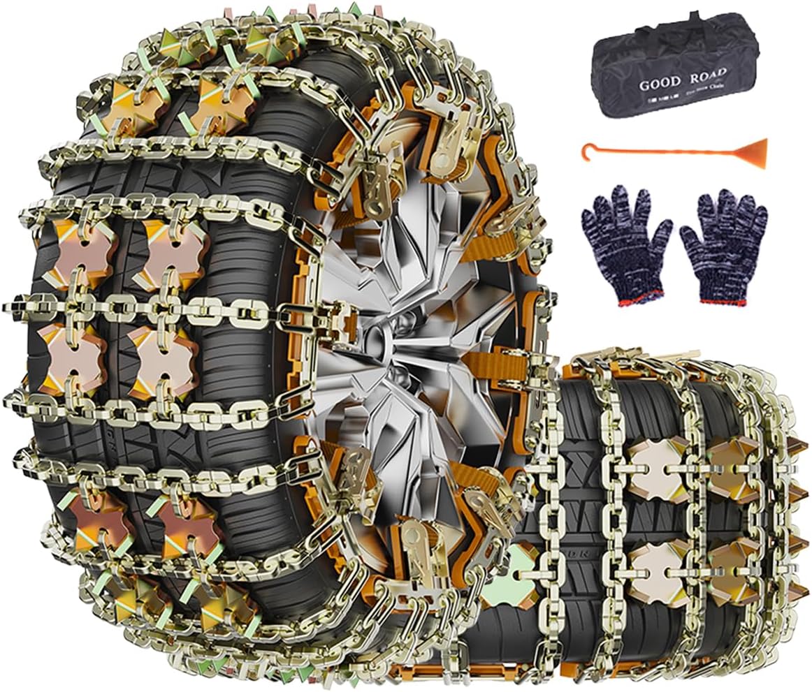 Amazon.com: Tire Chains for Car/SUV/Pickup Trucks, Adjustable Universal ...