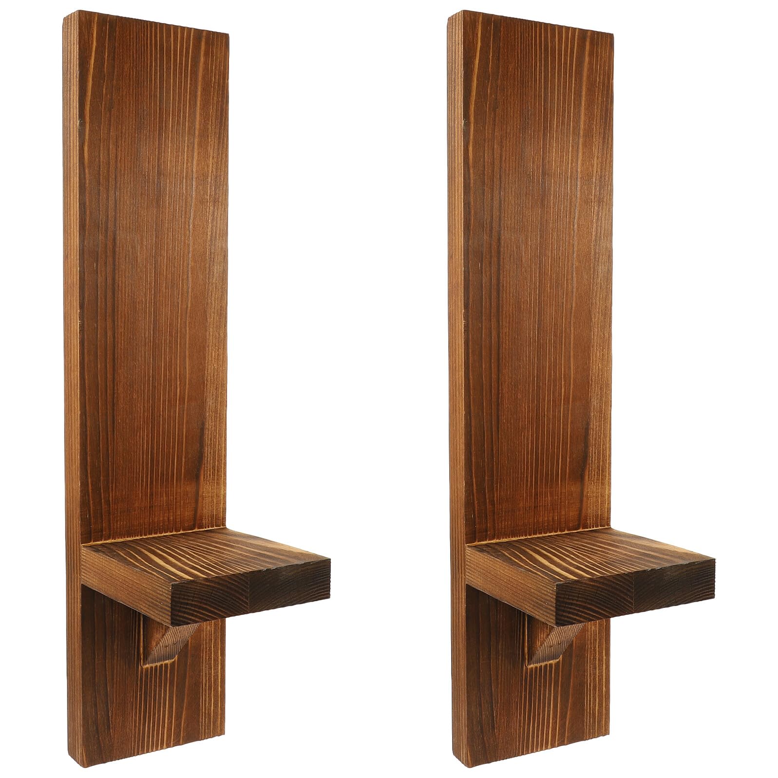 Candelabros de pared de madera BESPORTBLE con soporte estable para decoración elegante de interiores