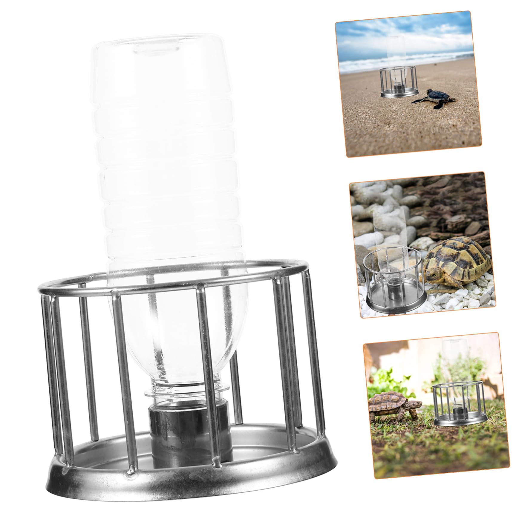 3piezas Comedero Inoxidable para Reptiles Plato De Agua y Comida para Tortugas y Diseño Antideslizante y Práctico para Terrarios y Pequeñas
