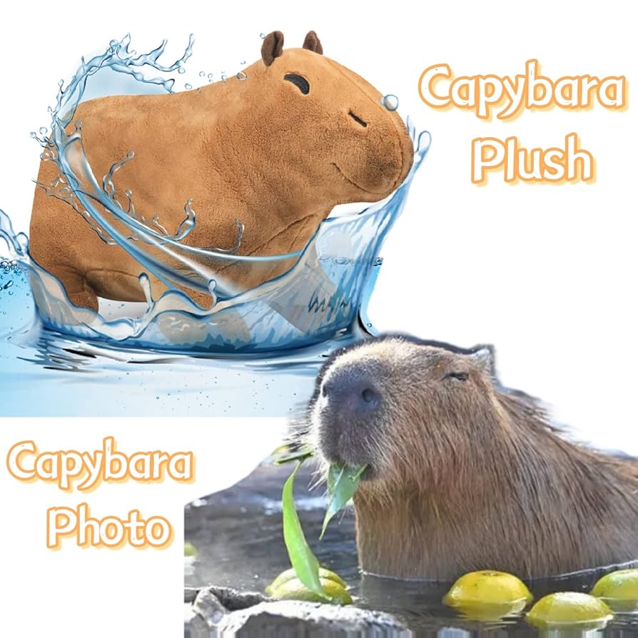 Amazon.co.jp: Finetoknow 15.75インチ カピバラぬいぐるみ