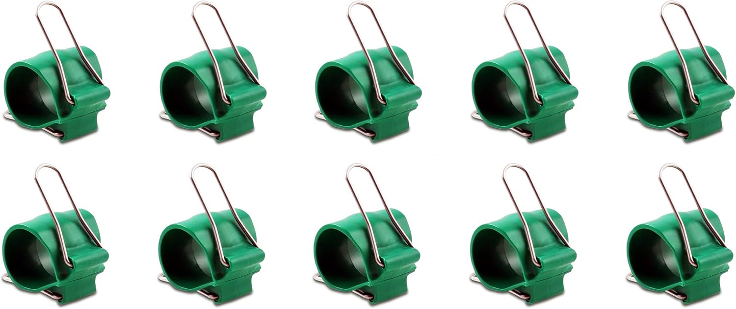 Reusable Greenhouse Clips Made in USA – Orchid Clips, Plant Support Clips & Cord Clips – Heavy-Duty, Weather-Resistant & Durable – Secure Stems, Vines, Wires, Cables, Tomato Plants – Indoor & Outdoor