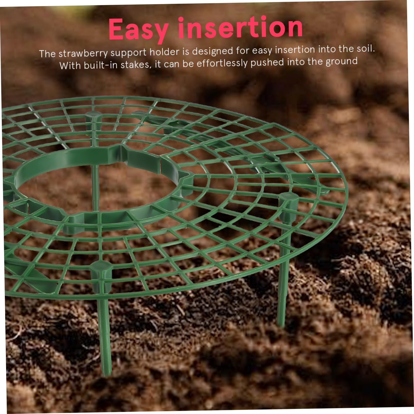 Toyvian 6 Pièces Stand De Fraises Structure De Support en Fraise Cadre De Culture De Fraises Supports De Culture De Fraises Cadre De Support De Fraise Support De Plantation Green Plastique