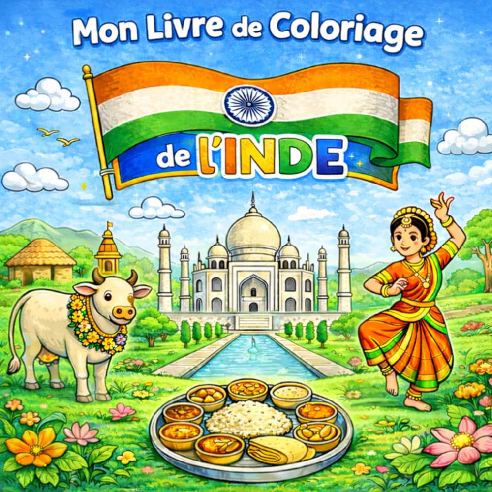 Mon livre de coloriage de l'Inde