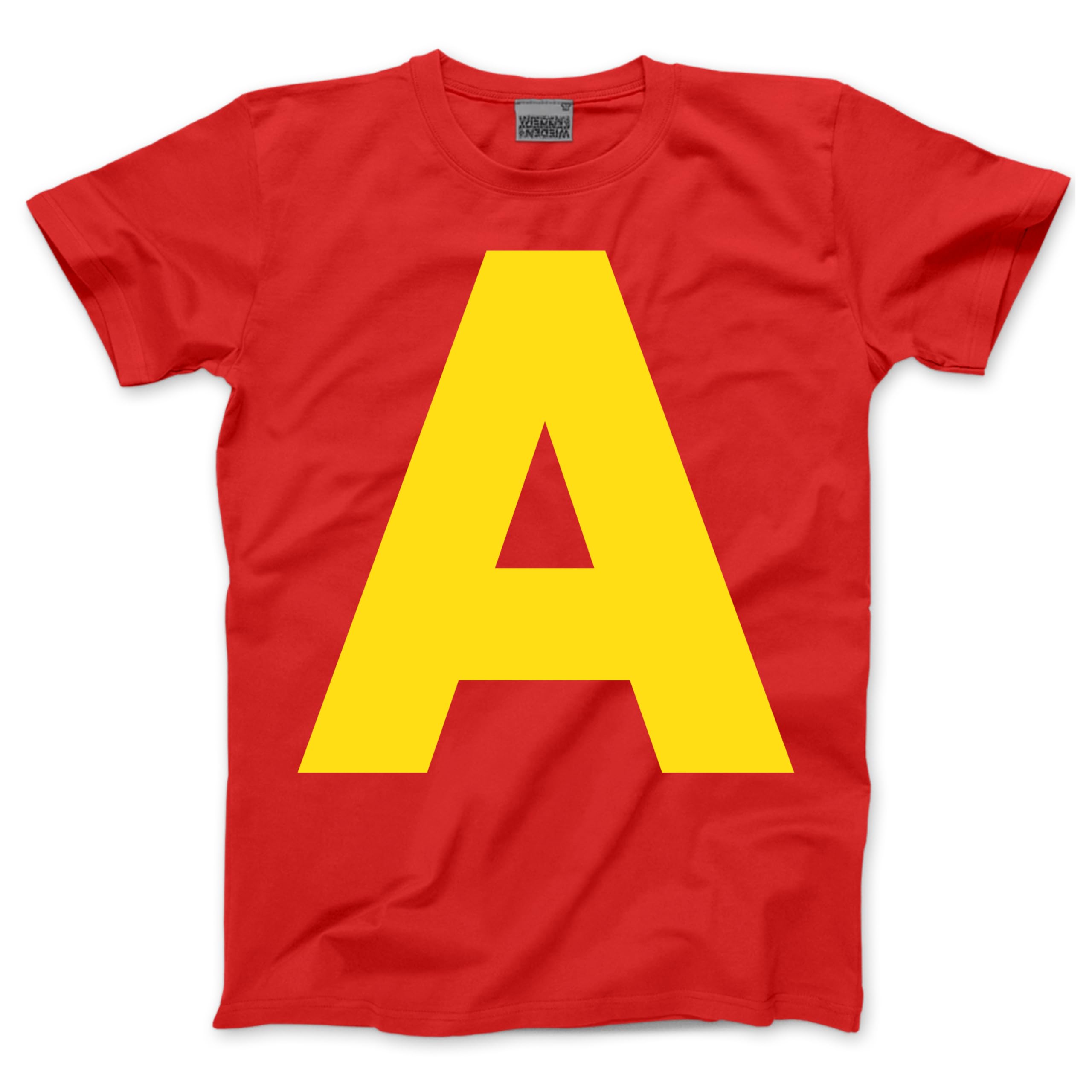 Chipmunk Costume Outfit - Red Letter A Tshirt Matching Tee Halloween Top Fancy Dress Party T-Shirt - 9-11 Years Red